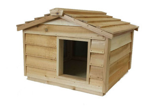 Large Cedar Insulated Cat or Small Dog House Large Cedar Insulated Cat or Small Dog House