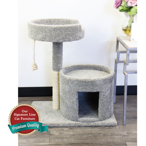 Cat's Choice 26" Carpeted Cat House Condo with Bed Cat's Choice 26" Carpeted Cat House Condo with Bed