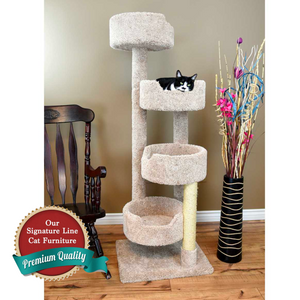 Cat's Choice 64 Inch Quad Tub Tower Cat's Choice 64 Inch Quad Tub Tower