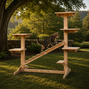 Outdoor (or Indoor) Cedar Cat Gym - Small