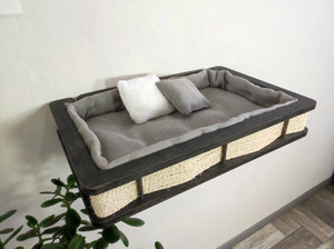 Large Wall Mounted Cat Bed with Soft Cushion Large Wall Mounted Cat Bed with Soft Cushion