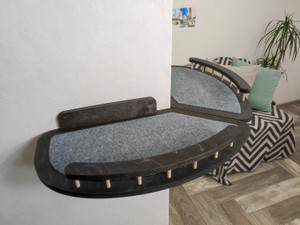 Wall Mounted Corner Cat Shelf Set Wall Mounted Corner Cat Shelf Set