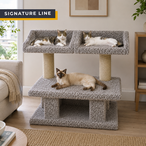 Cat's Choice Extra Large Cat Perch with Double Window Lounges