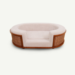 Gracie Rattan Pet Bed - Elegance & Comfort for Cats & Dogs