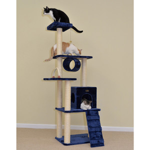 Cat Classic 71" Cat Tower With Tube, Condo  & Perch A7101