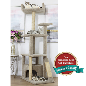 Cat's Choice 72" cat tree house with enclosed condo — heavy-duty climbing tower for large cats and multi-cat households