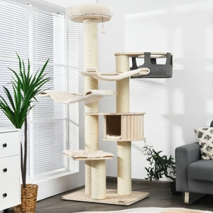 77.5" Multi-Level Cat Gym with Sisal Posts - view 2