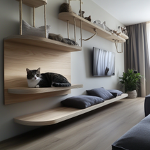 Small Apartment, Big Cat? Space-Saving Wall-Mounted Cat Shelves