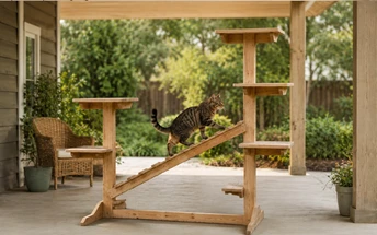 Outdoor Cat Jungle Gym: What Actually Survives Weather
