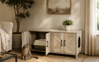 Litter Box Furniture & Enclosures That Blend Into Your Home