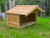 Small Outdoor Cedar Cat or Dog Feeding Station