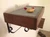 Cat wall-mounted feeder shelf, step, and cushioned bed set with wrought-iron scroll brackets — CatsPlay.com