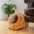 Cat Bed Cave Shape, Brown/Ivory, C11CZS/MH