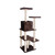 GeeWhiz 66-Inch Wood Cat Tree In Coffee Brown With Four Levels, Two Perches, Condo