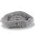 Extra Large, Fluffy Gray Round Cat Bed - C71NHS