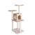 GeeWhiz 57-Inch Wood Cat Tree In Beige With Two-Door Condo