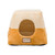 2-In-1 Cat Bed Cave Shape And cuddle Pet Bed, Brown/Beige C07CZS/MH
