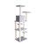 Gleeful Cat GP78740822 74-Inch Wood Cat Tree  w Seven Levels, Silver Gray