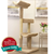 Cat's Choice Sturdy Wood Double Scratching Post Cat Tower