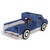 Cozy Blue Pickup Truck Cat Bed and Scratcher