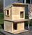 Double Deck Outdoor Cedar Wood Cat House Shelter Double Deck Outdoor Cedar Wood Cat House Shelter