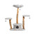LeeNee Triple Perch Wood and Woven Cat Tree LeeNee Triple Perch Wood and Woven Cat Tree