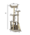 Cat's Choice Six Foot Cat Tree House dimensions — 30" base, 72" height, enclosed ground condo with multi-level platforms