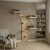 Wall Tree Cat Climbing System — large wall-mounted cat tree with cushioned perches and engraved wood grain finish