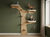 Wall Tree Cat Climbing System — large wall-mounted cat tree with cushioned perches and engraved wood grain finish