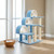 38-inch cat step tower with tunnels and built-in sisal scratcher — CatsPlay.com
