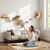 Solid plywood and beech wood cat wall shelves set with hammock and bridge - CatsPlay.com