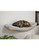 Crescent cat wall shelf and perch with plush cushion - wood base