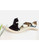 Flow cat wall shelf and perch with plush cushion - metal base, left orientation
