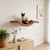 Flow cat wall shelf and perch with plush cushion - metal base