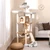 68-inch cat tower with 3 padded perches, condo, hammock and ladder - CatsPlay.com