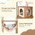 68" Cat Tower with 3 Perches Condo and Hammock - view 7