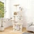 66-inch multi-level cat tower with 2 condos and 2 top perches - CatsPlay.com