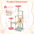61" Floral Cat Tower with Flower Perch - view 5