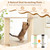 63" Wooden Cat Tower with 2-Story Condo - view 8