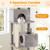 84" Large Cat Tower with 2 Condos - view 8