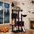 75-inch gothic cat tower with 2 condos and basket perch for large cats - CatsPlay.com