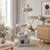65-inch cat tower with 4 flower-shaped platforms, metal base and condo - CatsPlay.com