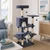 58-inch multi-level cat tree with padded perch and enclosed condo - CatsPlay.com