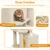 57" Cat Tree with Dual Condos and Hammock - view 7