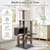 59" Cat Tree with Fence Condo and Washable Perch - view 8