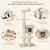 68.5 Inch Solid Wood Cat Tower Natural - view 8