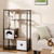 52 inch cat tower metal frame 2 condos space capsule - CatsPlay.com