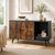 Cat litter box enclosure double door cabinet end table style - CatsPlay.com