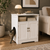 Wooden hidden cat litter box enclosure washroom style with litter mat - CatsPlay.com