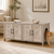 Modern hidden cat litter box enclosure for 2 cats oak console - CatsPlay.com